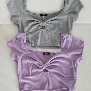 2 Shein Crop Tops Bundle